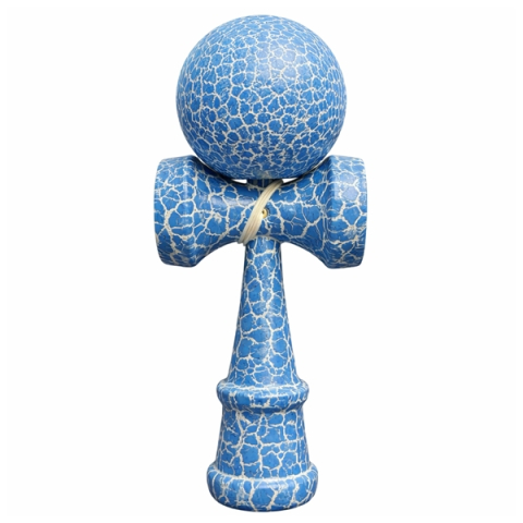 Set de trei Kendama X Originala, Profesionala, DEPOX®, Cracked, Lemn, 18 cm, verde/albastru/negru [8]