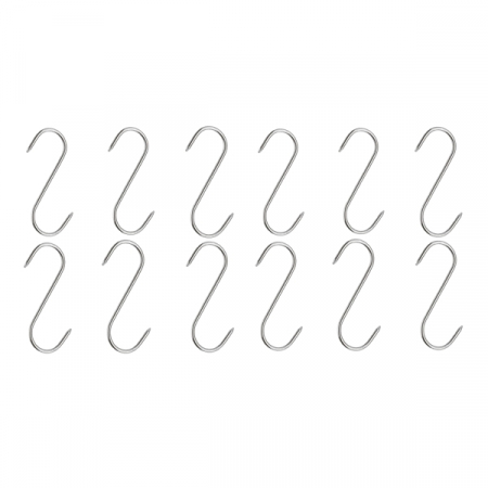Set de macelarie IdeallStore®, filetat, cutitul bucatarului, ascutitoare, suport magnetic si 12 carlige macelarie, otel inoxidabl [2]