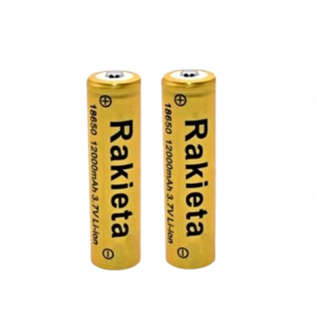 Baterii si acumulatori - Set doi acumulatori 18650 Li-Ion, IdeallStore®, 3.7V 12000mAh