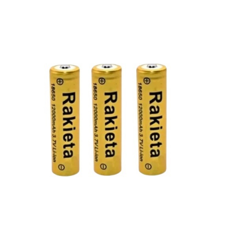 Baterii si acumulatori - Set trei acumulatori 18650 Li-Ion, 3.7V 12000mAh