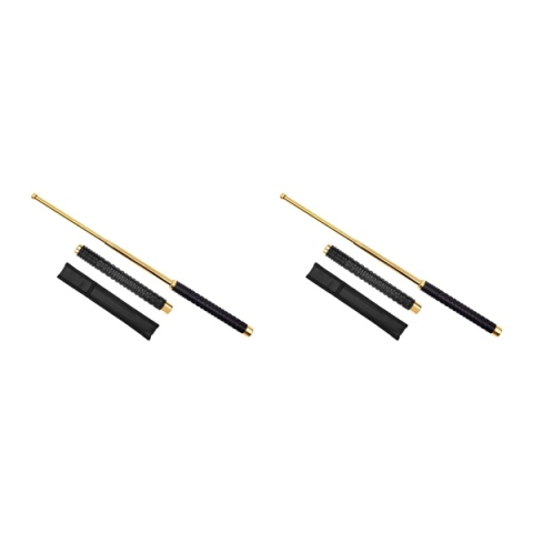 Bastoane telescopice si nunceaguri - Set doua bastoane telescopic pliabile, DEPOX®, 52 cm, maner antiderapant, husa inclusa