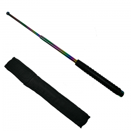Set doua bastoane telescopice IdeallStore®, True Siege, otel inoxidabil, 64 cm, 3 sectiuni, husa inclusa [7]