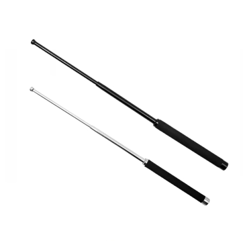 Bastoane telescopice si nunceaguri - Set doua bastoane telescopice pliabile, DEPOX®, 64 cm/ 51 cm, maner antiderapant, negru/argintiu