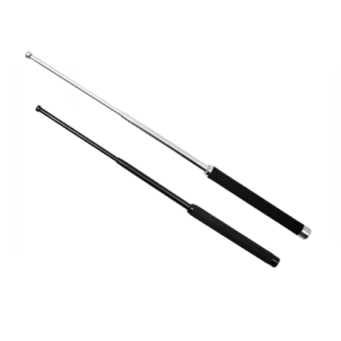 Bastoane telescopice si nunceaguri - Set doua bastoane telescopice pliabile, DEPOX®, 51 cm/ 64 cm, maner antiderapant, argintiu/negru