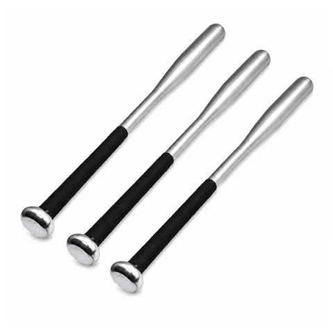 Baseball - Set trei bate de baseball DEPOX®, aluminiu, 63 cm, argintiu
