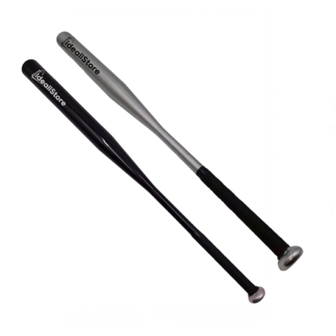 Baseball - Set doua bate de baseball IdeallStore®, aluminiu, 80 cm, argintiu