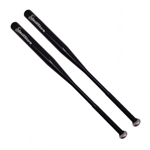 Baseball - Set doua bate de baseball IdeallStore®, Home Run, aluminiu, 80 cm, negru