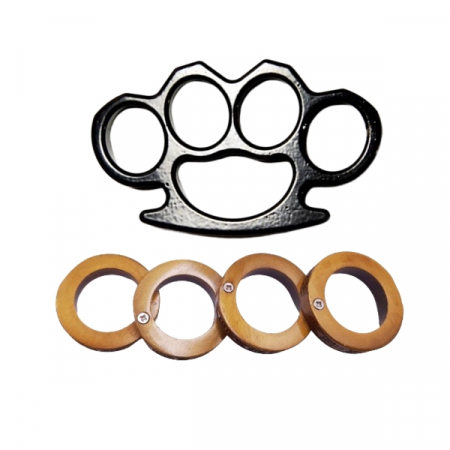 Pumnaluri si boxuri - Set doua boxuri autoaparare IdeallStore®,Antique Justice otel inoxidabil