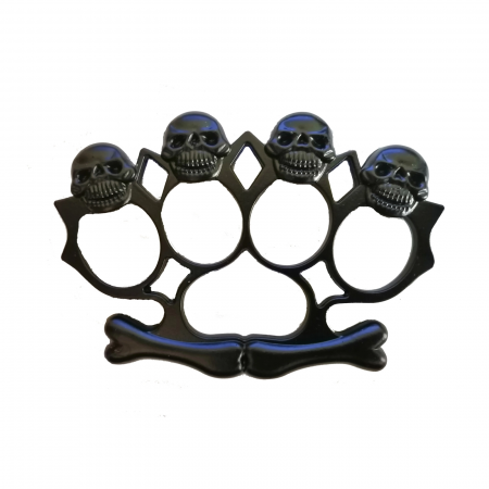 Set doua boxuri autoaparare IdeallStore®, Day of Dead, otel inoxidabil, negru [6]