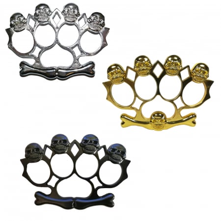 SPORT & TIMP LIBER - Set trei boxuri autoaparare IdeallStore®, Nevermore Squad, otel inoxidabil, multicolor