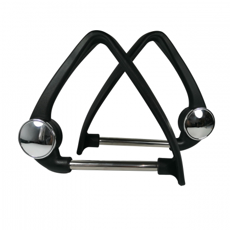 CASA SI GRADINA - Set doua brate, manere, scaun directorial, design clasic, metal, negre