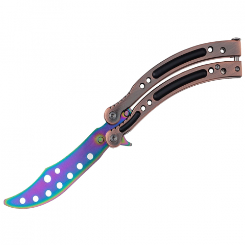 Set doua briceaguri de antrenament IdeallStore®, Inferno Blades, otel inoxidabil, 24 cm, multicolor [3]