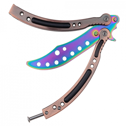 Set doua briceaguri de antrenament IdeallStore®, Inferno Blades, otel inoxidabil, 24 cm, multicolor [4]