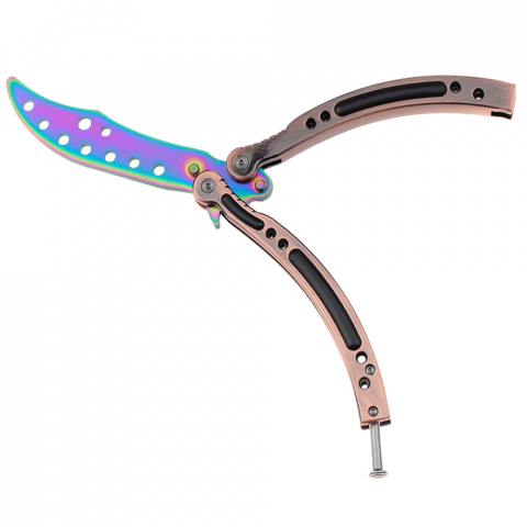 Set doua briceaguri de antrenament IdeallStore®, Inferno Blades, otel inoxidabil, 24 cm, multicolor [5]