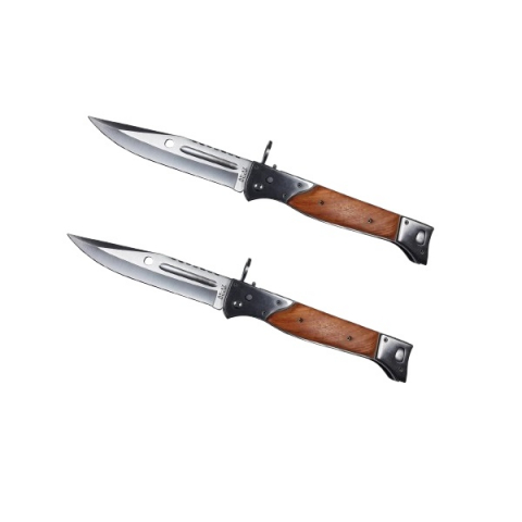Bricege - Set doua briceaguri de vanatoare, AK-47 Assault, 22 cm,​ teaca inclusa, maro