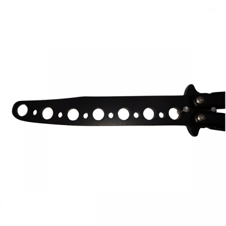 Set doua briceaguri fluture de antrenament IdeallStore®, Black Distortion, otel inoxidabil [8]