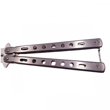 Set doua briceaguri fluture de antrenament IdeallStore®, Rainbow Distortion, otel inoxidabil [4]