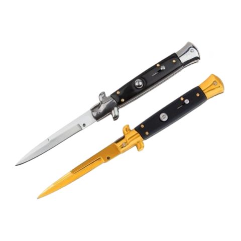 Bricege - Set doua bricege automate DEPOX®, otel inoxidabil, 22 cm, husa inclusa, negru/multicolor