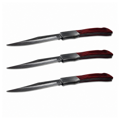 Bricege - Set trei bricege de vanatoare, camping si pescuit DEPOX®, 26 cm​, husa inclusa