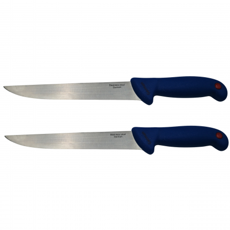 CASA SI GRADINA - Set doua cutite de bucatarie IdeallStore®, Chef's Blade, otel inoxidabil, 33 cm, albastru