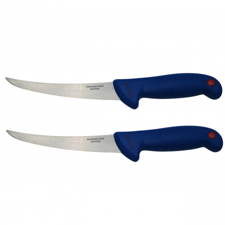 CASA SI GRADINA - Set doua cutite de filetat IdeallStore®, Chef's Blade, otel inoxidabil, 30 cm, albastru