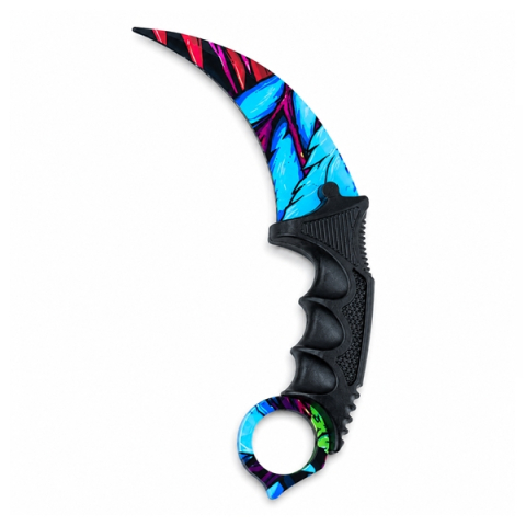 Set doua cutite karambit DEPOX®, 22 cm, multicolor, teaca inclusa [2]