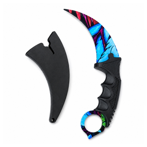 SPORT & TIMP LIBER - Cutit  karambit DEPOX®, 22 cm, multicolor, teaca inclusa