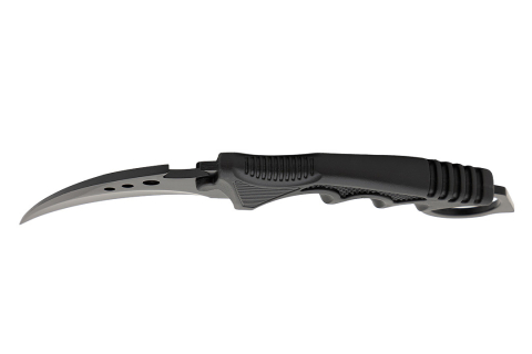 Set doua cutite karambit vanatoare DEPOX®, lamă fixă, oțel inoxidabil 420, negru/gri, 19 cm [9]