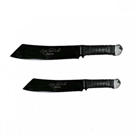 Sabii & Macete - Set doua macete Rambo IV, Collector's Edition,IdeallStore®, Otel inoxidabil
