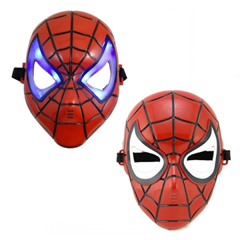 UNIVERSUL COPIILOR - Set doua masti Spiderman, plastic, marime universala, tehnologie LED