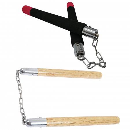 Bastoane telescopice si nunceaguri - Set doua nunceaguri IdeallStore®, Training Expert, de antrenament, 31 cm, multicolor