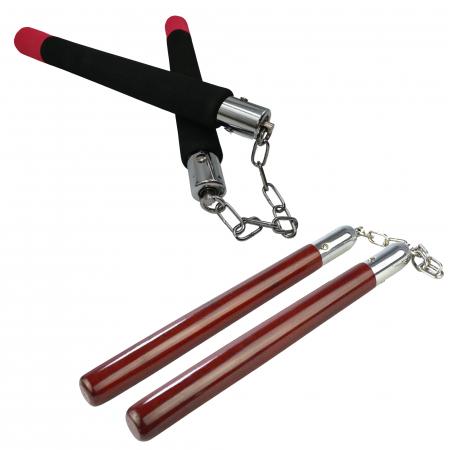 Bastoane telescopice si nunceaguri - Set doua nunceaguri IdeallStore®, Training Master, de antrenament, 31 cm, multicolor