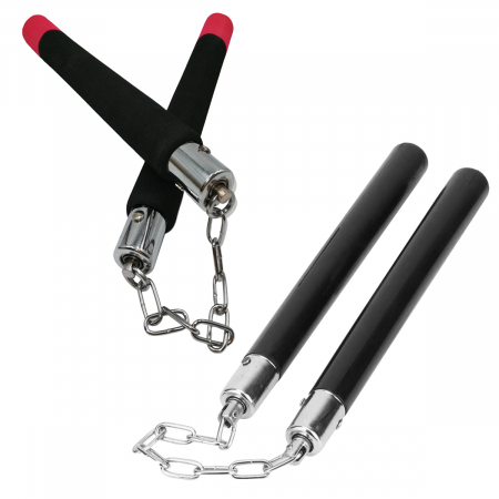 Bastoane telescopice si nunceaguri - Set doua nunceaguri IdeallStore®, Special Training, de antrenament, 31 cm, negru