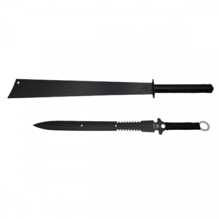 Sabii & Macete - Set doua sabii de vanatoare, IdeallStore®, Ninja Blade, 81 cm, negru, teaca inclusa