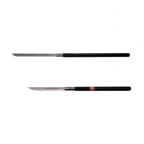 Sabii & Macete - Set doua sabii de vanatoare, Shaolin Master, 87 cm, negru, teaca inclusa