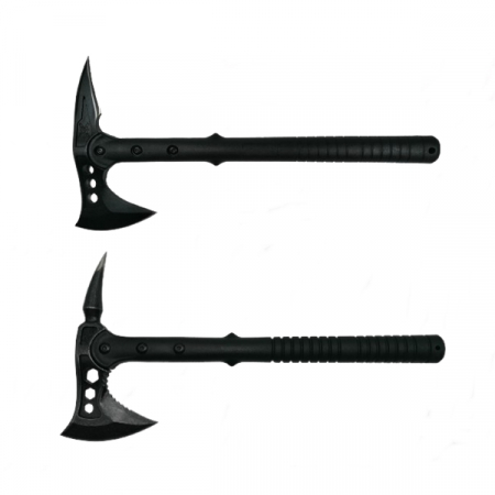 Topor camping - Set doua topoare ,39 cm IdeallStore®, negru , teaca inclusa