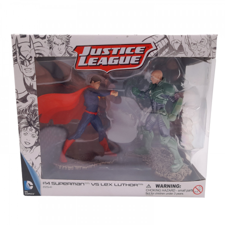 Set figurine IdeallStore®, Superman vs Lex Luthor, plastic, editie de colectie, 11 cm [7]