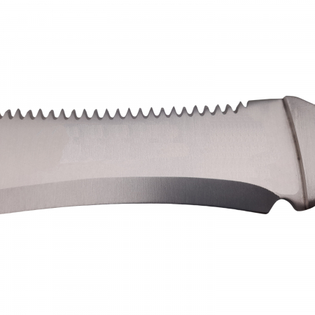 Set maceta de vanatoare IdeallStore®, Knife of Mind, otel inoxidabil, argintie, 46 cm si nunceag burete [5]