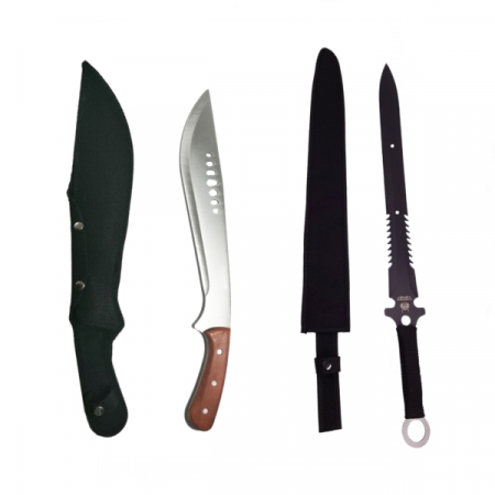 Sabii & Macete - Set maceta si sabie de vanatoare, IdeallStore®, Last Ronin, 68.5 cm