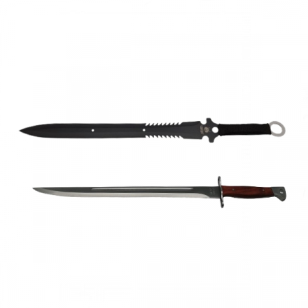 SPORT & TIMP LIBER - Set maceta si sabie de vanatoare, IdeallStore®, otel inoxidabil, 61 cm