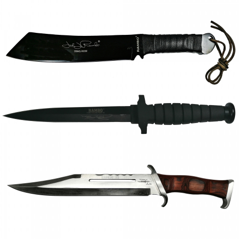 Sabii & Macete - Set macete IdeallStore®, Rambo Style, editie de colectie, otel, multicolor