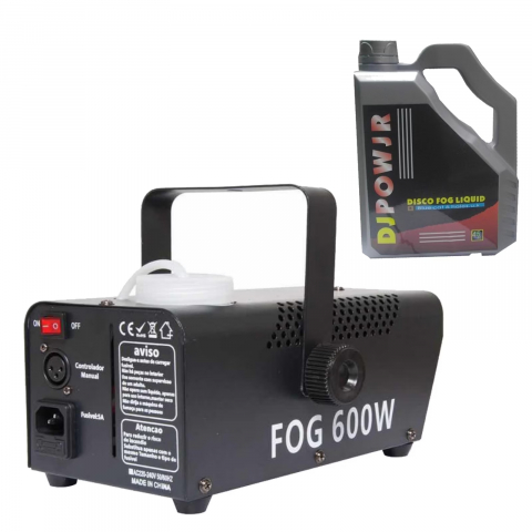 Echipamente petrecere - Set masina de fum, 600 W si lichid 4.5 l, IdeallStore®, LED, jocuri de lumini, Wireless, negru