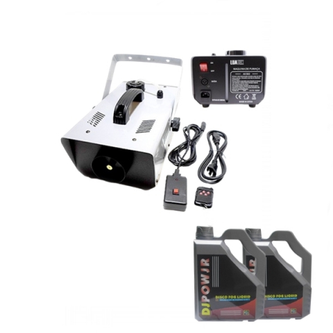 Echipamente petrecere - Set Mașină de fum profesionala si lichid fum 9 l, IdeallStore®, telecomanda, 1500 w
