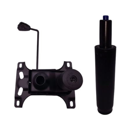 Accesorii mese si scaune - Set mecanism reglaj si cilindru piston gaz pentru scaune birou, negru, 30 cm
