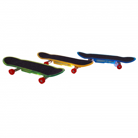 Set mini Skateboard IdeallStore®, Fingerboard Light, LED, 9.5 cm, multicolor [4]