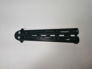 Set Nunceag, 31 cm si briceag fluture, 22 cm, negru [10]