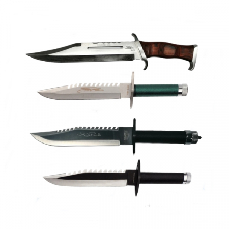 Cutite & seturi de cutite - Set patru Cutite de Vanatoare FirtBlood, IdeallStore®, Teaca inclusa