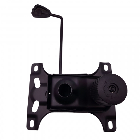 Set placuta balans metalica 26 x 15 cm, baza 60 cm si cilindru piston, gaz, pentru scaune birou, negru, 35 cm [3]