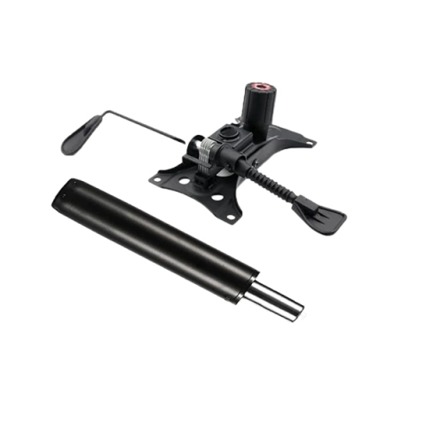 Accesorii mese si scaune - Set placuta balans metalica, 25 cm x 15 cm si cilindru piston, gaz, pentru scaune birou, negru, 35 cm