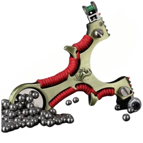 Set prastie cu laser, boloboc si 100 bile metalice 6 mm, IdeallStore®, 12 cm, Metal [3]